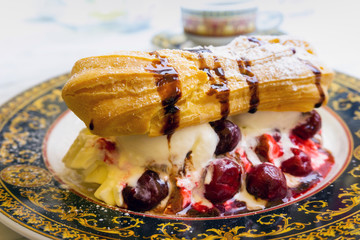 Handmade Floating island , French dessert