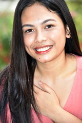 Fototapeta premium A Filipina Adult Female And Appreciation