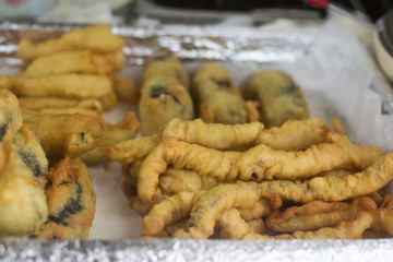 Korean street food-Deep-fried Squid
