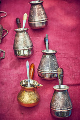 traditional coffee in the Turks, close view
