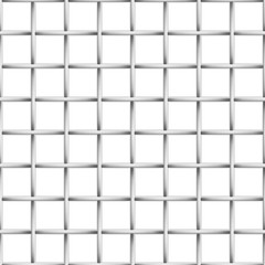 Seamless chain link fence background. Fences made of metal wire mesh on white background. Wired Fence pattern in flat style. Mesh-netting. Vector illustration EPS 10.