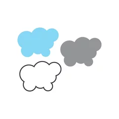 Möbelaufkleber cloud logo vector © mhasanudin