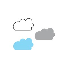 Obraz premium cloud logo vector