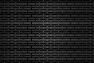 Fototapeta premium black brick surface texture wall background illustration vector
