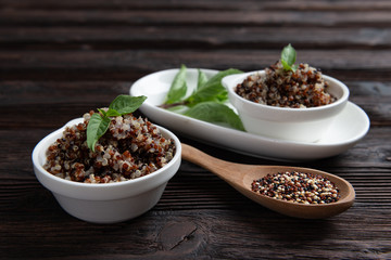 Hot Cereal Mix of Red and Whole Grain Quinoa