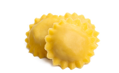 italian ravioli isolated
