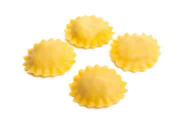 italian ravioli isolated