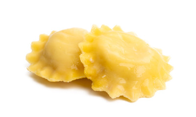 italian ravioli isolated
