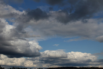 Blue sky and clouds nature background