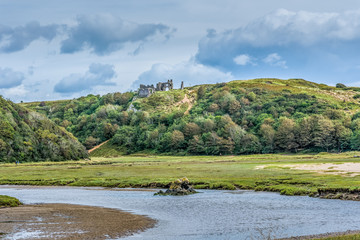 Pennard Castle, Gower, Wales, UK