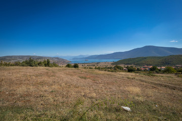 Lake Prespa in the albanian mountains
