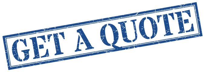 get a quote stamp. get a quote square grunge sign. get a quote