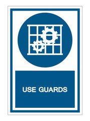 Use Guards Protection Symbol Sign Isolate on White Background,Vector Illustration