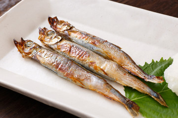 ししゃも、焼き魚