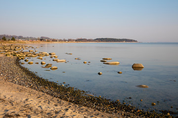 Abendlicht an der Ostseeküste, Klein Zicker, Mönchgut, Insel Rügen, Mecklenburg-Vorpommern, Deutschland, Europa
