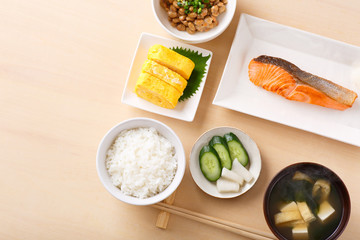 朝食イメージ、俯瞰