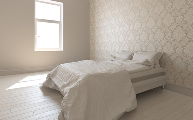 壁紙のあるベッドルーム 3