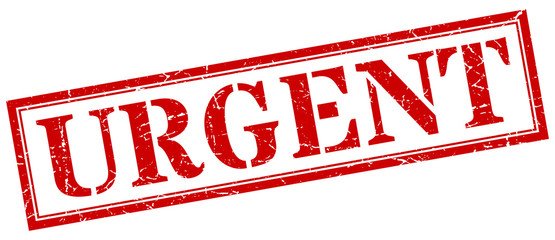 urgent stamp. urgent square grunge sign. urgent