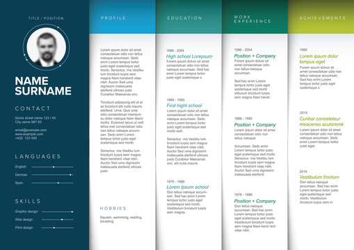 Minimalist resume cv template