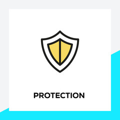 PROTECTION LINE ICON SET