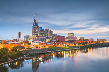 Fototapeta na wymiar Nashville, Tennessee, USA skyline