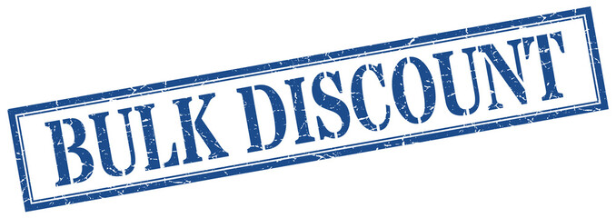 bulk discount stamp. bulk discount square grunge sign. bulk discount
