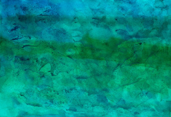 Texture in shades of blue, cyan, turquoise and green. Deep colors of the sea wave.
