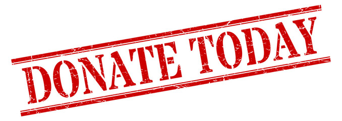 donate today stamp. donate today square grunge sign. donate today