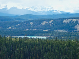 view to the mountains in canada