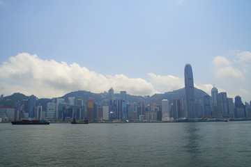 Naklejka premium 香港島 ベイエリア