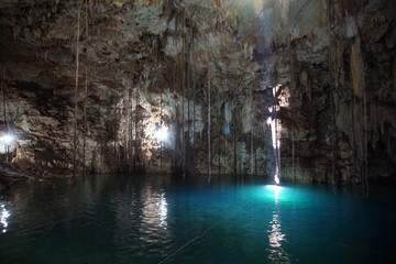 Cenote xkeken Dzitnup in Yucatan, near Valladolid