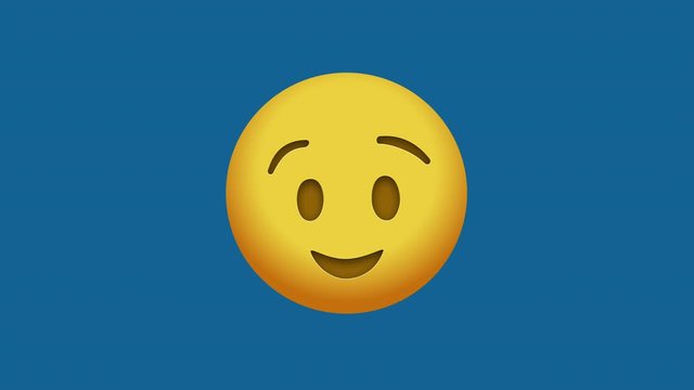 Winking Face Emoji Animation. Looped and alpha channel included.