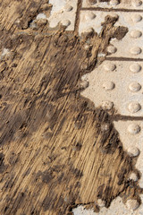 Textured pavement surface with spring dirt spot