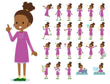 flat type Curly hair girl black_emotion