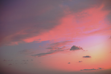 sunset over the sea