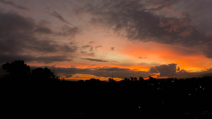 sunset in the magic hour from my balcony
