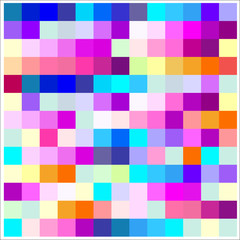 Pattern with colorful squares. Pixels