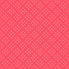Abstract geometric tiny seamless pattern squares, diamond shapes vector on red background