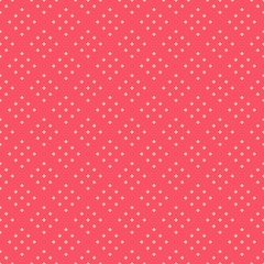 Abstract geometric tiny seamless pattern squares, diamond shapes vector on red background