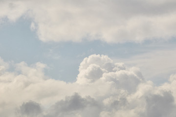 Big clouds on a sunny day