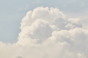Obraz premium Beautiful cumulus clouds a summer day