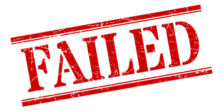 failed stamp. failed square grunge sign. failed