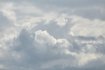 Big clouds on a sunny day