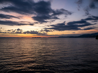 Sunset over Nagasaki Omura Bay 3