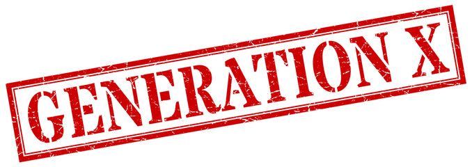 generation x stamp. generation x square grunge sign. generation x