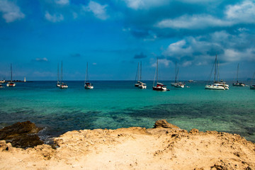 boat on the beach From Island Formentera