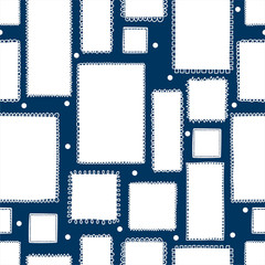 Cute frames. Seamless pattern. Can be used in textile industry, paper, background, scrapbooking.