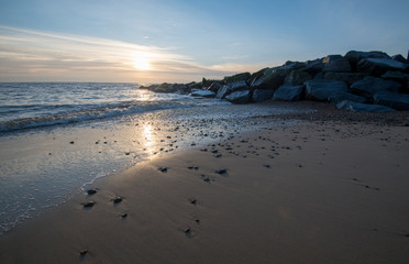 Early morning sunrise at Southwold, Suffolk in January 2018