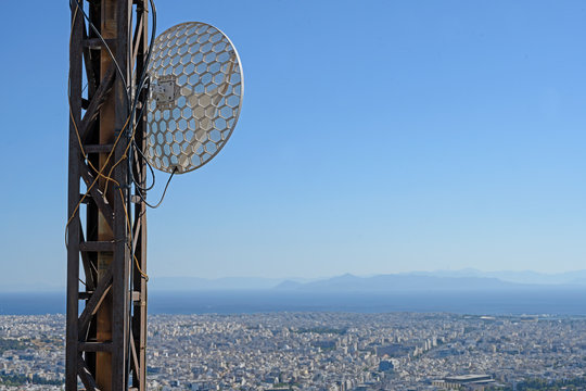 Athen, Sendeantenne auf Lykettos, Griechenland