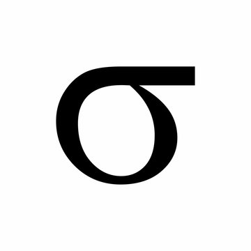 Sigma greek sign